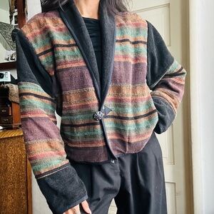 Striped Multicolor Women's Jacket